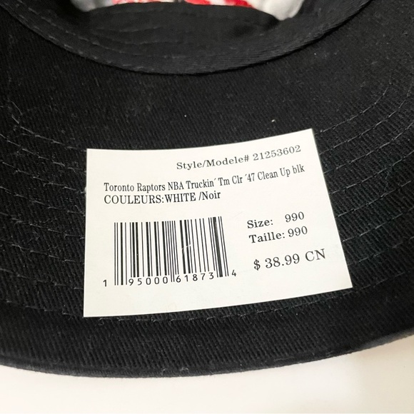 Toronto Raptors NBA 47 Clean Up Adjustable Hat Cap - Picture 8 of 13